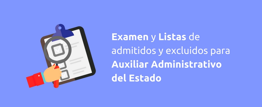 Examen y listas de admitidos para Técnico Auxiliar de Informática del Estado