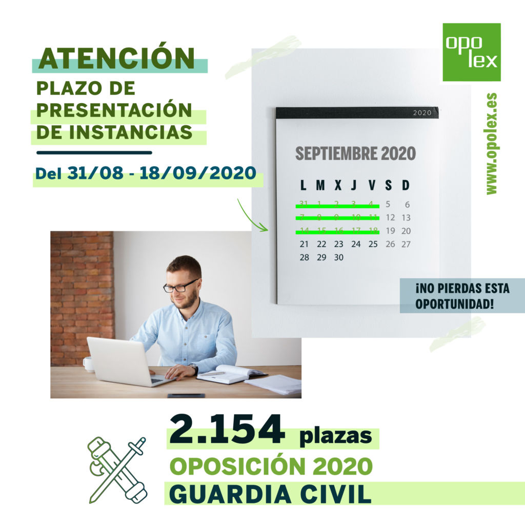 Convocatoria Guardia civil 2020