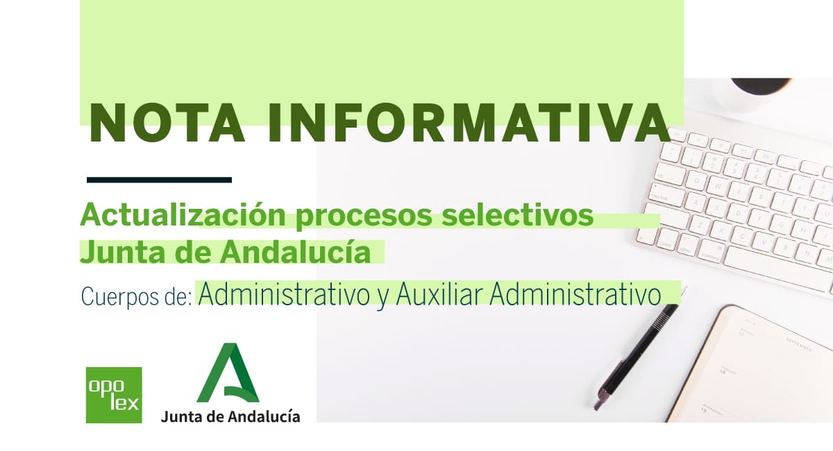 Actualización procesos selectivos oposiciones Junta de Andalucía