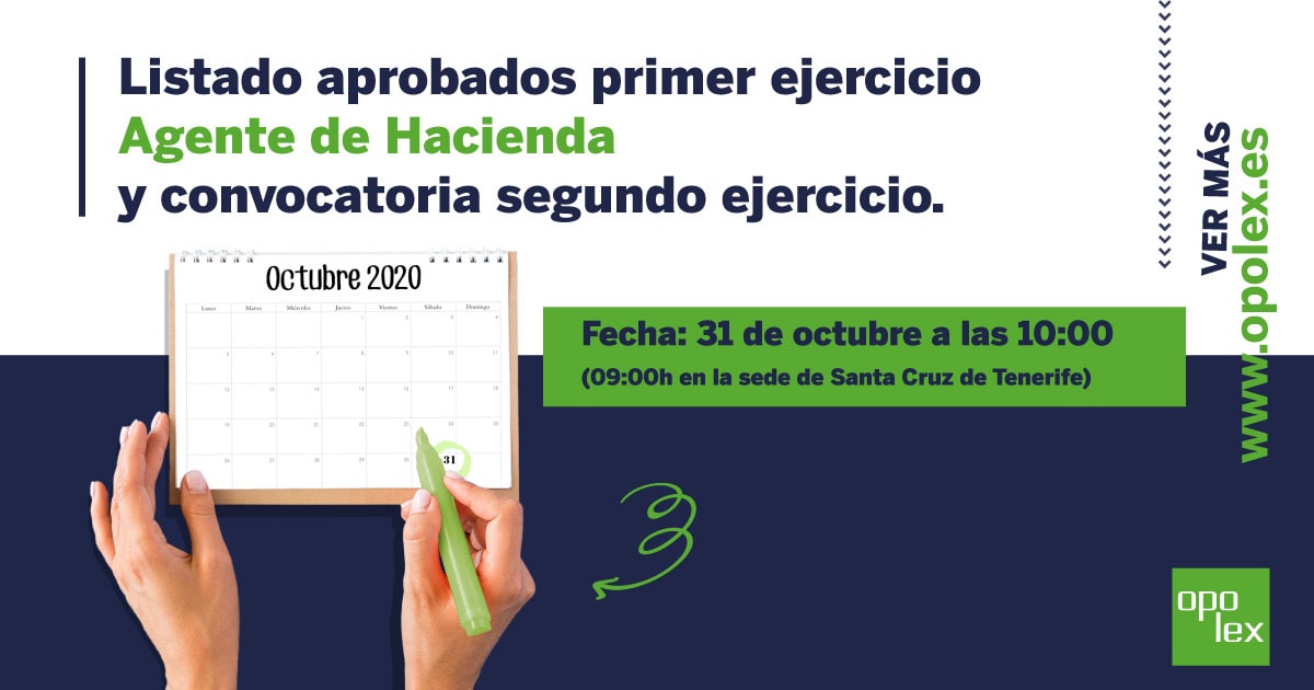 Aprobados primer ejercicio Agentes de Hacienda y convocatoria del 2º