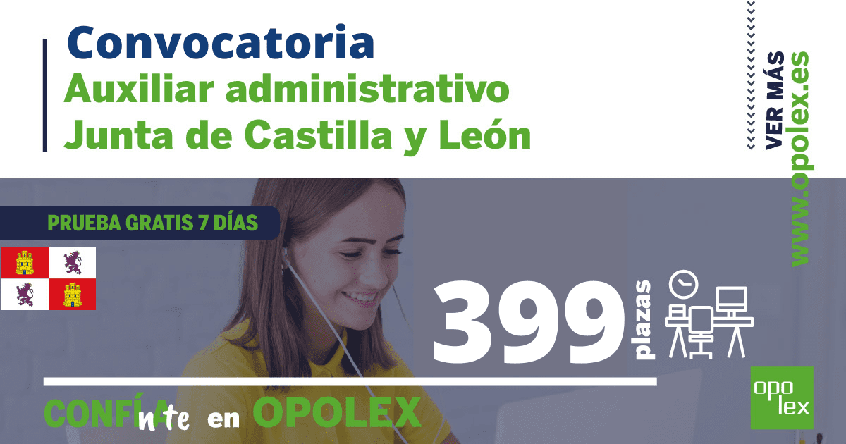 Convocatoria Auxiliar Administrativo Junta Castilla y León