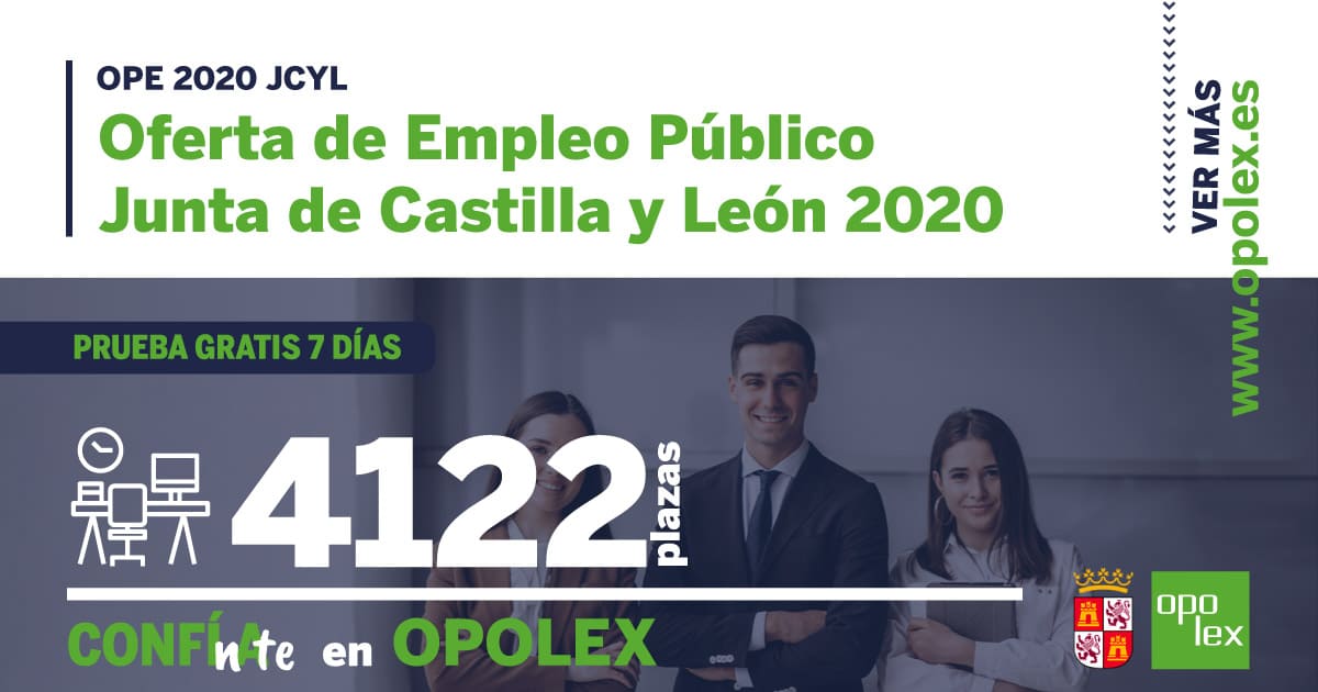 Oferta de Empleo Público 2020 Junta Castilla y León