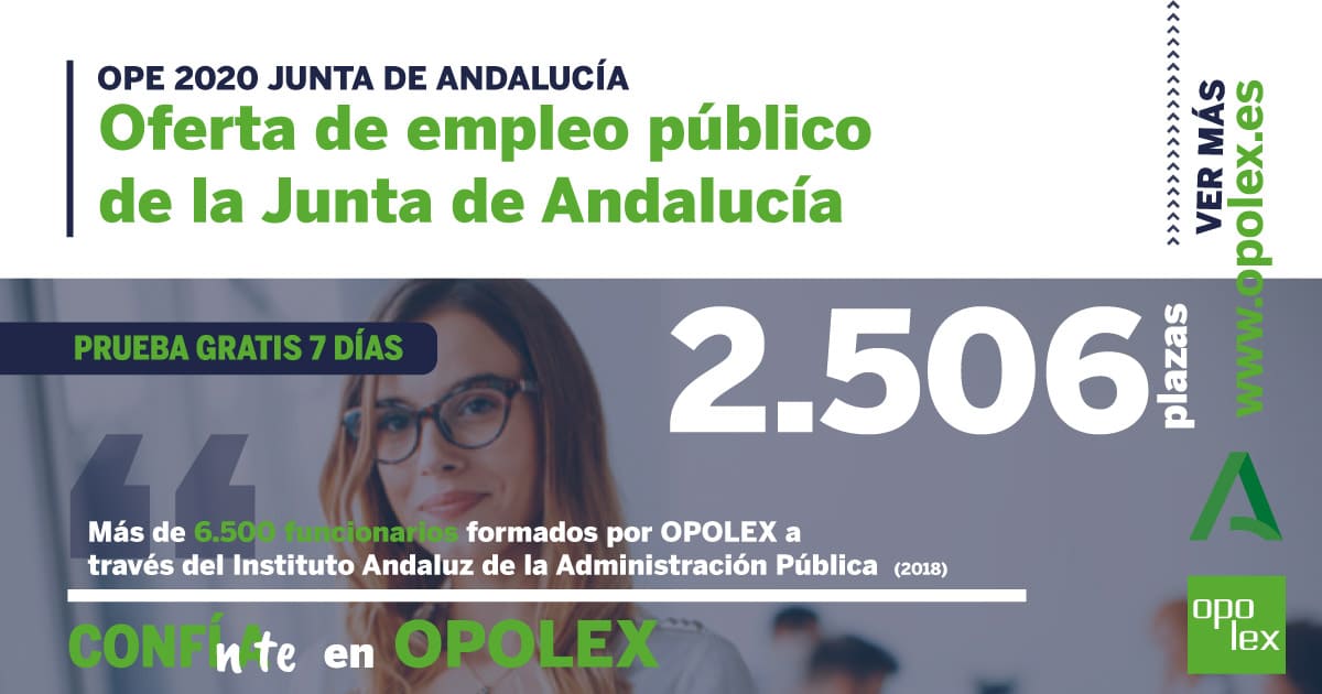 Oferta de Empleo Público 2020 Junta de Andalucía