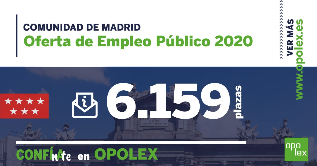 Oferta de Empleo Público 2020 Comunidad de Madrid