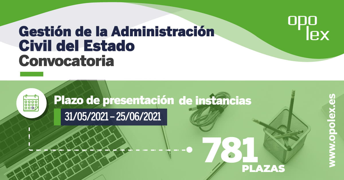 Convocatoria 2021 Gestión de la Administración Civil del Estado