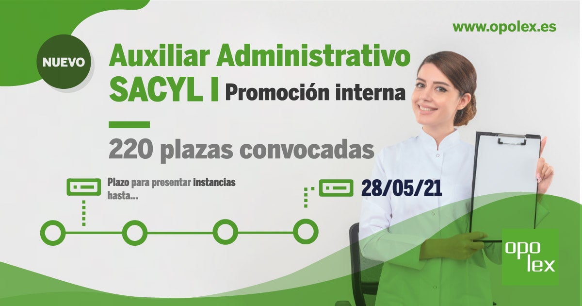 Convocatoria Auxiliar Administrativo SACYL promoción interna