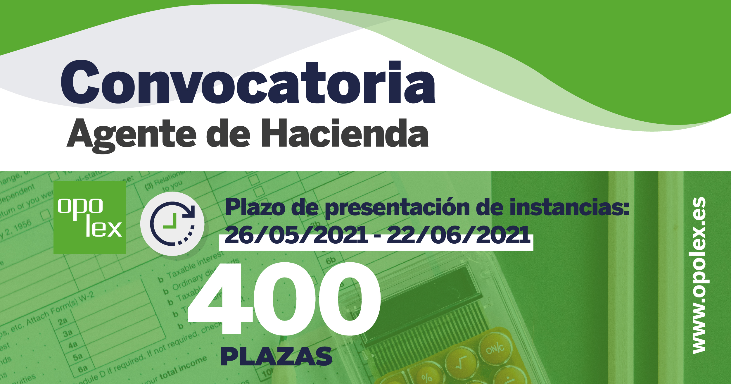 Convocatoria De 400 Plazas Agente De Hacienda Opolex