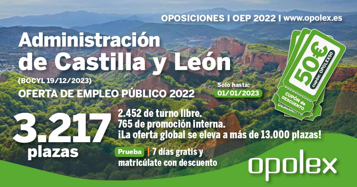 Oferta de Empleo Público de Castilla y León 2022